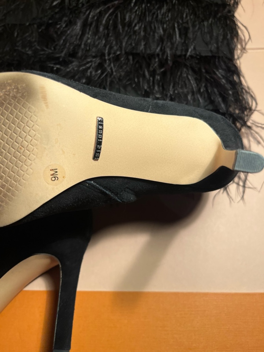 GIANNI BINI women’s boots with ostrich feathers size 9 - Picture 6 of 6